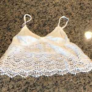COPY - Gorgeous lacey cropped tank